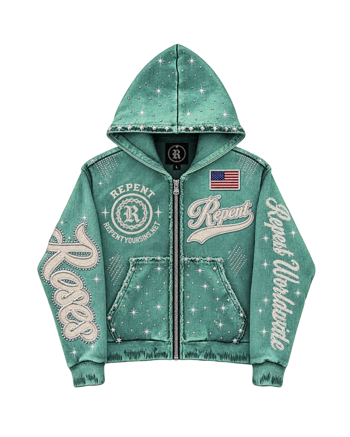 "Rosae" Zip-Up