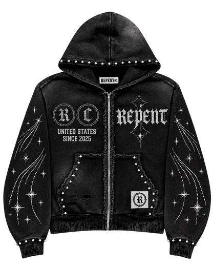 "Morning Star" Zip-Up Jacket