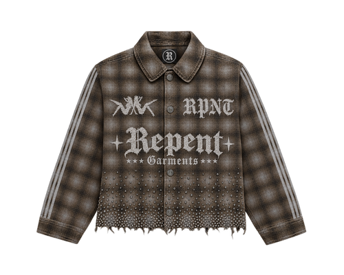 "Qeshet" Plaid Button-Up