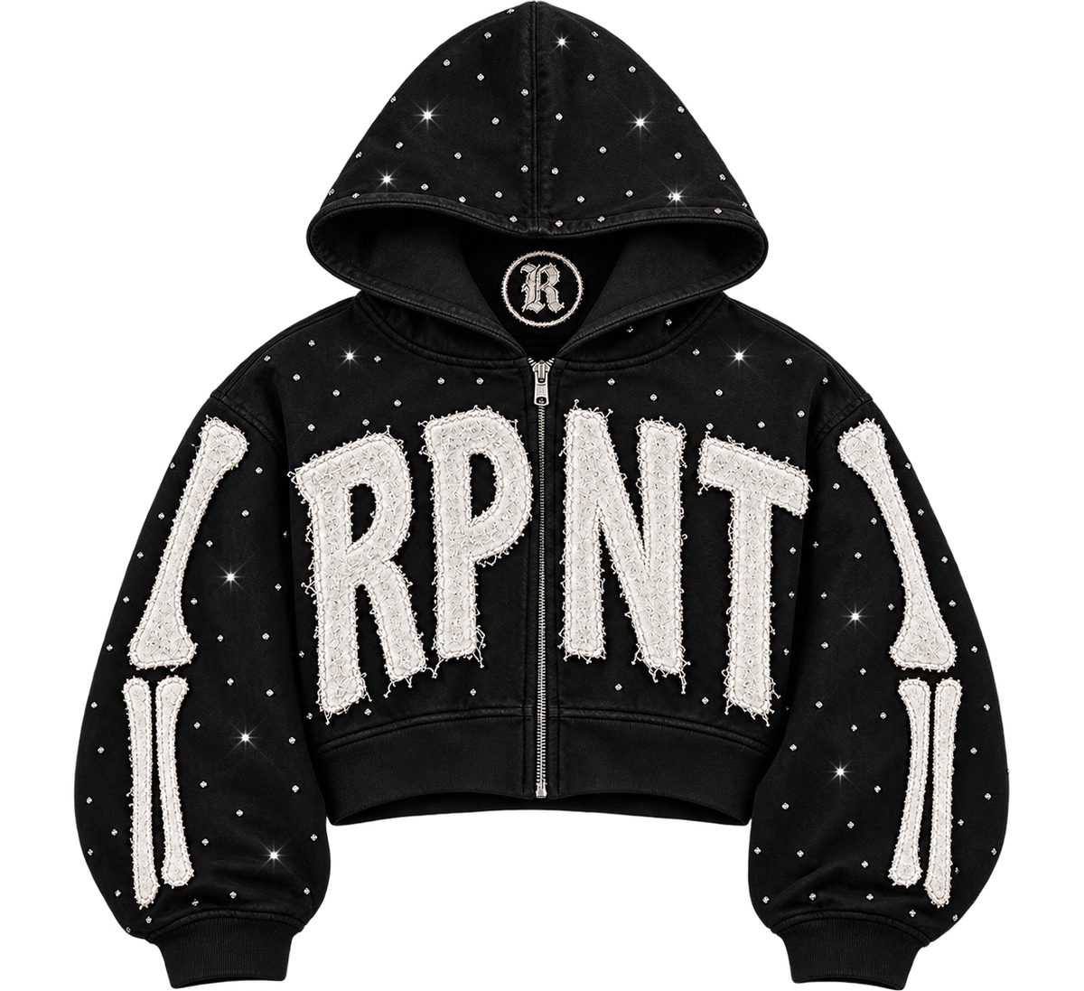 "Skeletal" Zip-Up