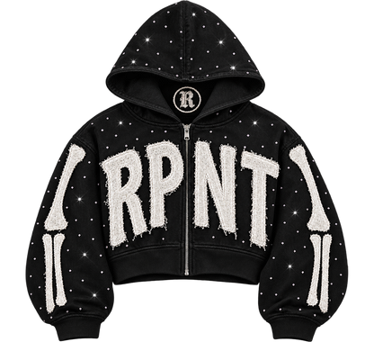 "Skeletal" Zip-Up