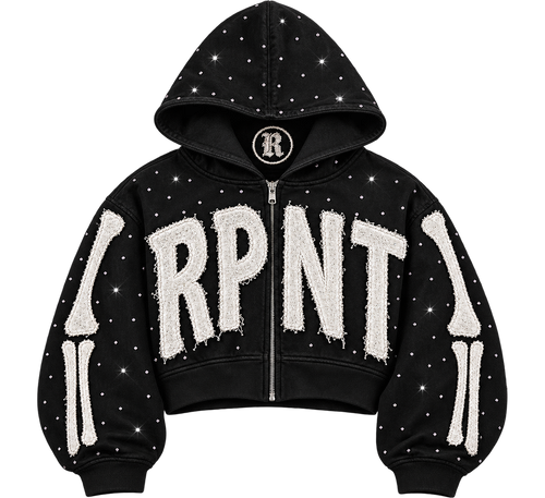 "Skeletal" Zip-Up