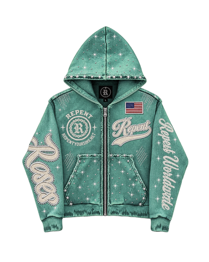 "Rosae" Zip-Up