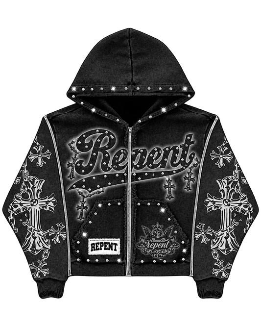 "Recite" Zip-Up