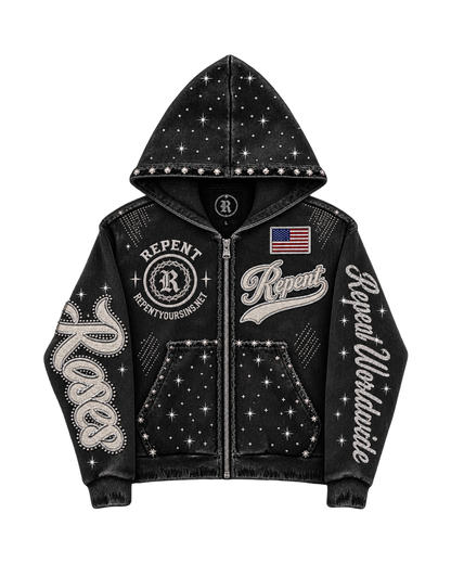 "Rosae" Zip-Up